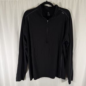 tasc Performance Jacket Men's XL Black 1/4 Zip Long Sleeve Turtleneck Longsleeve
